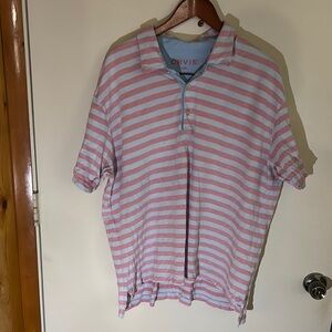 Orvis XXL Pink and blue Striped Shirt